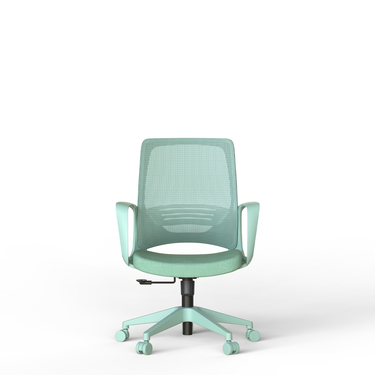 Executive Office Ergonomic Mesh Chair 350LBS, Office Seating, Mesh Fabric, Comfortable Sitting, Integrated Armrest, Lifting, Swivel Net Chair (Cyan)