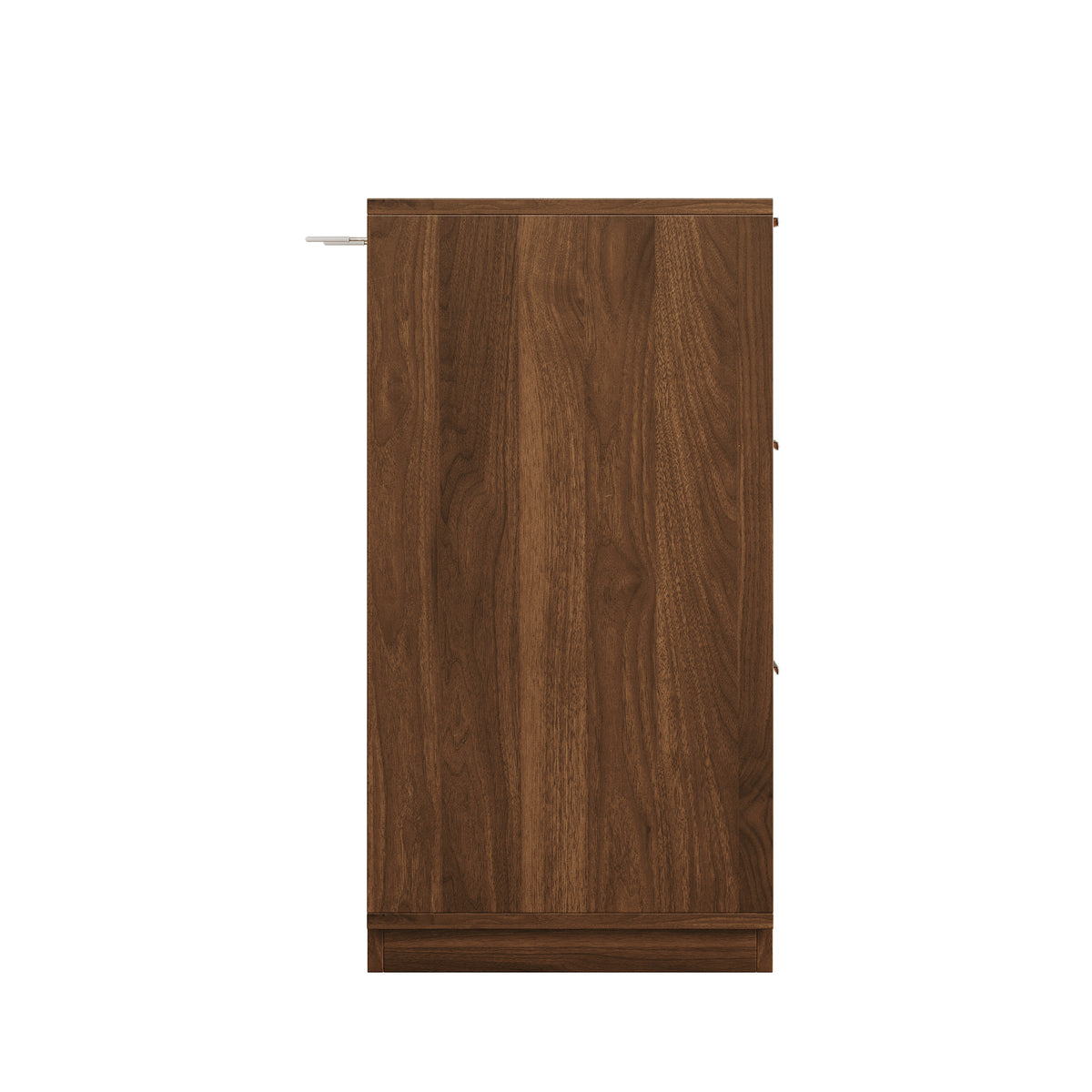Modern Walnut Dresser with 6 Drawers, Mid Century 3D Geometric Wood Chest of Drawers, Large Storage Cabinet for Bedroom, Living Room & Entryway