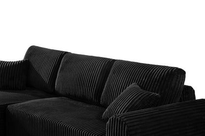 109"Cloud Modular Sectional Sofa Couch with L-Shape Chaise,Modern Minimalist Upholstered Couches for Living Room Bedroom,Deep Seat Corner Couch,No Assembly Required