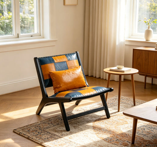 Modern Boho Accent Chairs, Mid Century Lounge Chair, Side Chair Indoor