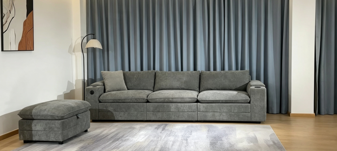 Fabric Sofa (Middle Section)