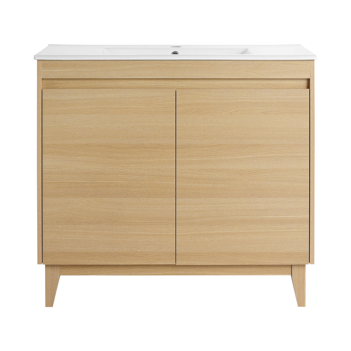 36" Freestanding Bathroom Vanity With Ceramic Sink