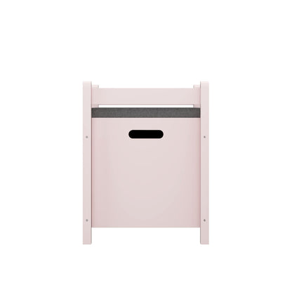 Kids Toy Box Chest for Boys Girls, Large Storage Cabinet with Cushion Seat Bench/ Flip-Top Lid/ Safety Hinge, Toy Storage Organizer Trunk for Nursery, Playroom (Pink)