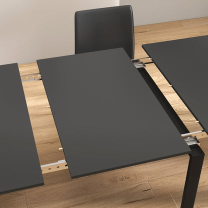 Modern Multifunctional Extendable Dining Table with Outlet, Space Saving Expanding Table with Storage for Party, Weddings, Meetings, Celebrations