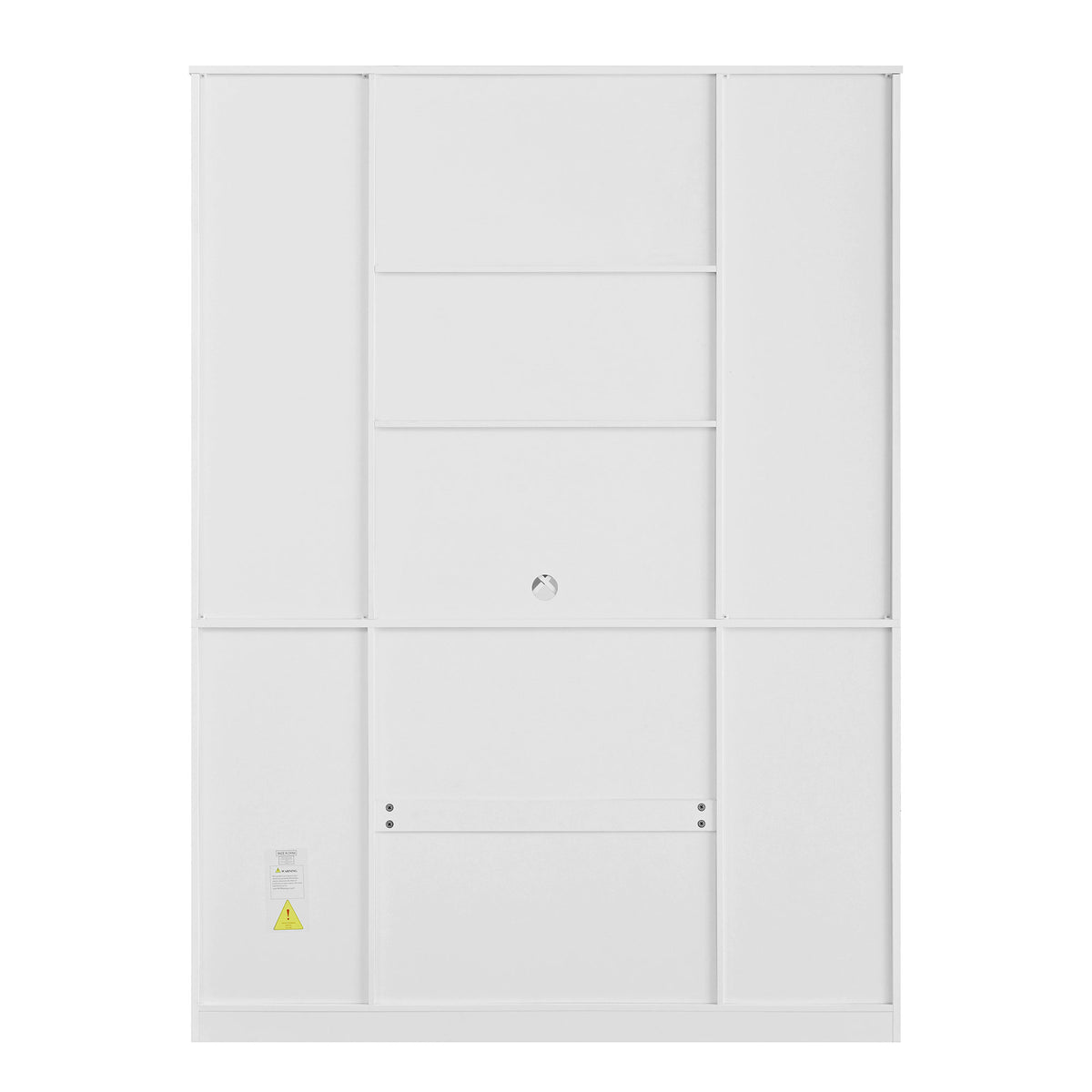 U_Style 74.1" Tall Wine Cabinet with Wine Rack & Glass Holder, 4-Door Storage Cabinet with Drawer & Open Shelves, Multifunctional Kitchen & Bar Cabinet with Door Storage for Kitchen, Dining Room