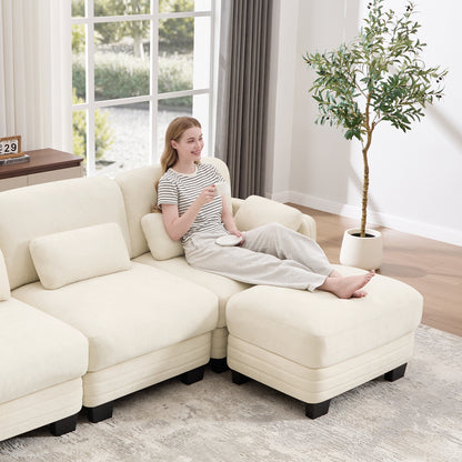 Ottoman Chenille Fabric-Beige