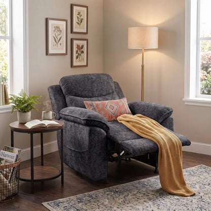 Thick Padded Single Accent Sofa Chair with Armrests, Comfort Indoor Lazy Lounge Chair for Living Room Bedroom Home
