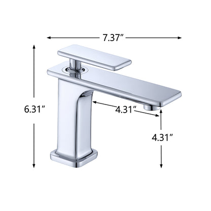 Single Hole Bathroom Faucet,Modern Single Handle Vanity Basin Faucet