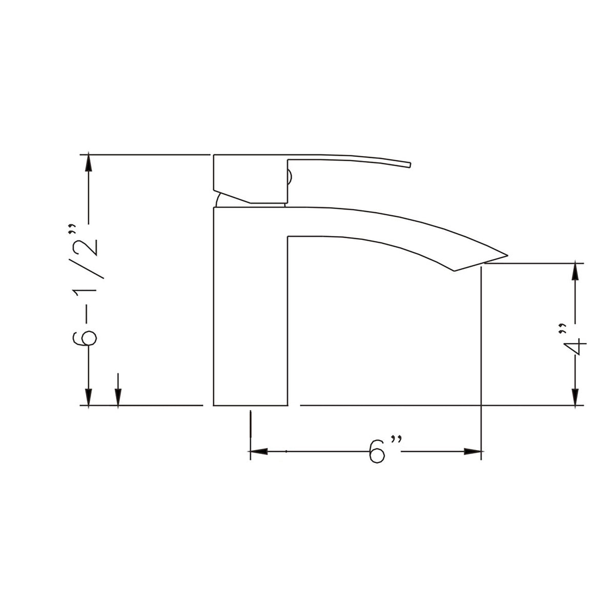 Single Hole Bathroom Faucet,Modern Single Handle Vanity Basin Faucet