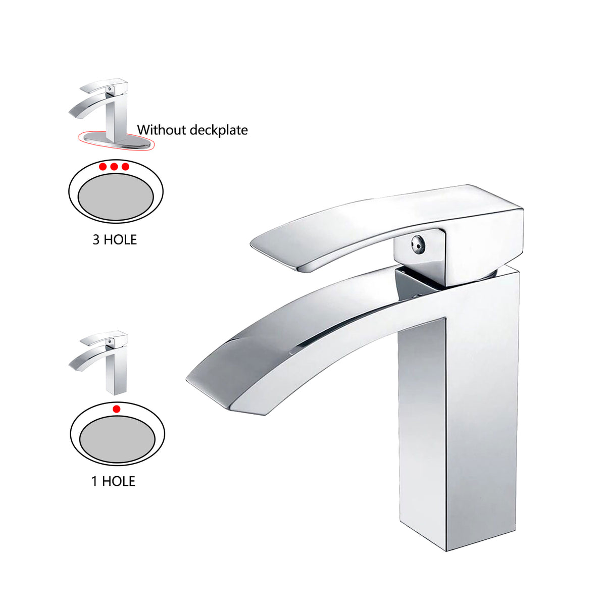 Single Hole Bathroom Faucet,Modern Single Handle Vanity Basin Faucet