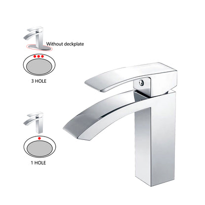 Single Hole Bathroom Faucet,Modern Single Handle Vanity Basin Faucet