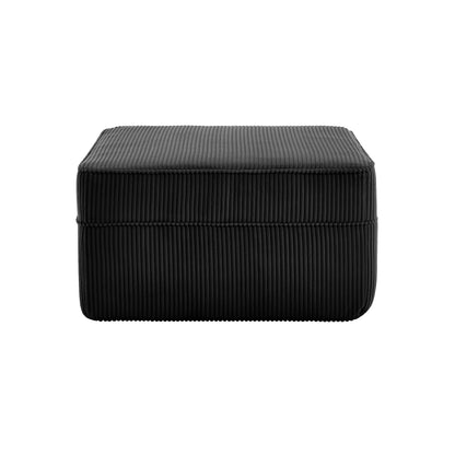 Ottoman Corduroy - black