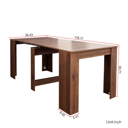 Multifunctional extendable console table