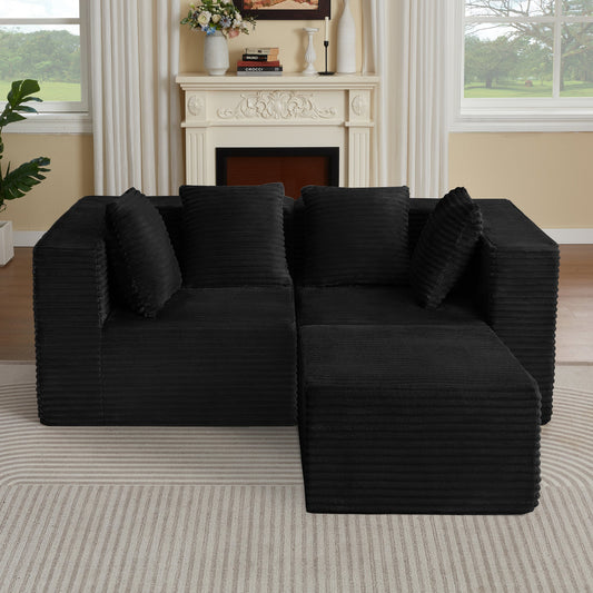 Boneless Couches for Living Room, Modern Modular Sectional Sofa