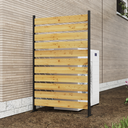 Goodyo 72.8"H x 38.5"W(1 Panel) Cedar Wood Privacy Screen, Outdoor Privacy Walls, Privacy Wood Fence for Pool Equipment Enclosure, Trash Can Enclosures, Air Conditioner Fence