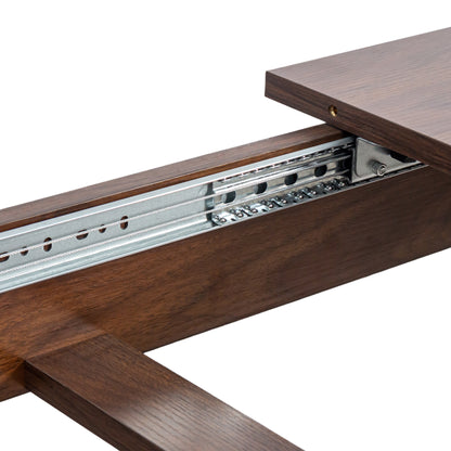 Dining Table, 106.3 in Large Extendable Kitchen Table