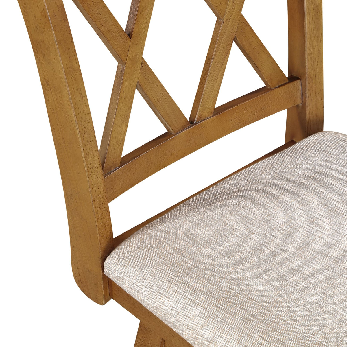 24in Brookline XX-Back Swivel Barstool - Oak