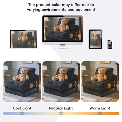 Lazy Sofa Bean Bag Chair,Folding Sofa Bed,Comfy Portable Convertible Fold Out Lounge Chairs for Living Room Bedroom.