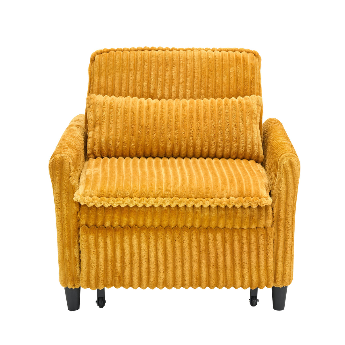 orange comfortable chair for Small apartment Bedroom space Balcony Small sofa bed Lazy Small sofa with a pillo