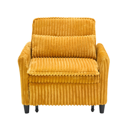 orange comfortable chair for Small apartment Bedroom space Balcony Small sofa bed Lazy Small sofa with a pillo