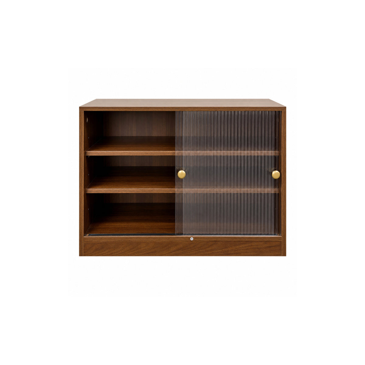 Kitchen Countertop Storage Cabinet, Glass Door Cupboard, Counter Food Organizer for Spice, Coffee Supplies