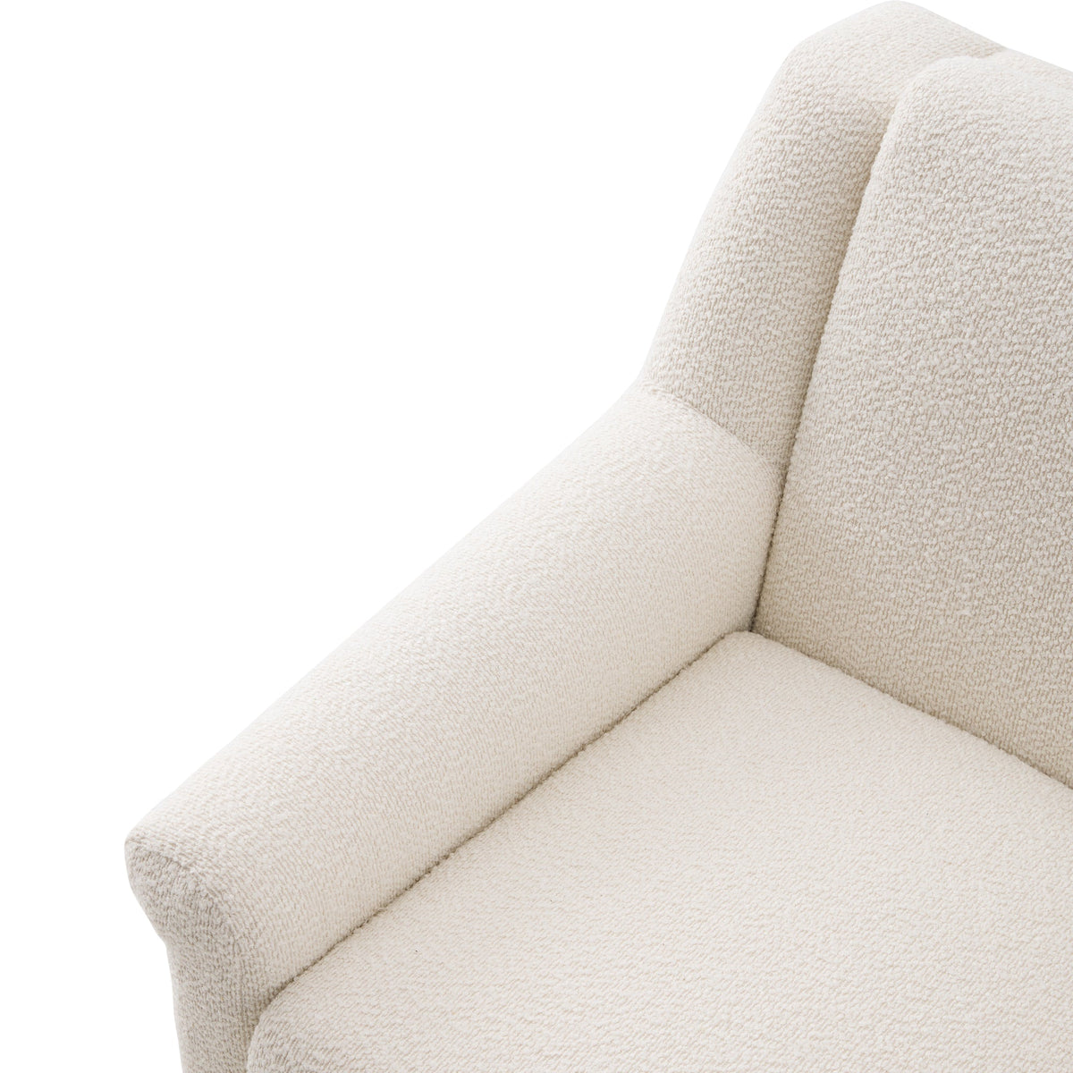 Modern Accent Chair with Flared Arms, Upholstered Lounge Chair, Mid-Century Modern Armchair with Solid Wood Legs, Ergonomic Reading Chair