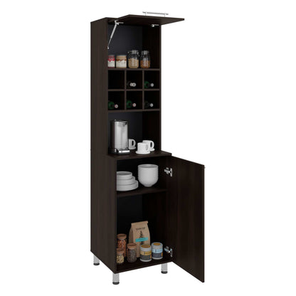 Wenge Open Shelves Kitchen Pantry