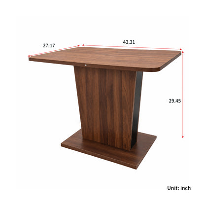 Extendable Dining Table, Modern Expandable Kitchen Table, Rectangular Dinner Table for Small Space Home Restaurant