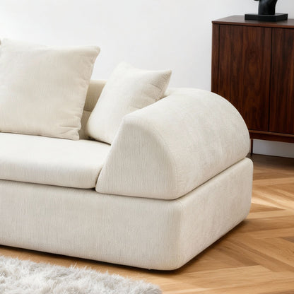 Cloud Modular Sectional Sofa - Shape Boneless Couch & Deep Fluffy Seat, No Assembly Required for Living Room Bedroom