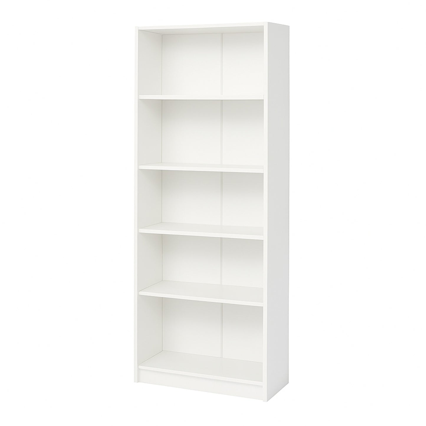 White 5-Tier Bookshelf Storage Cabinet with Anti-Tip Kit - MDF, 29.94 x 11.43 x 70.92 inches