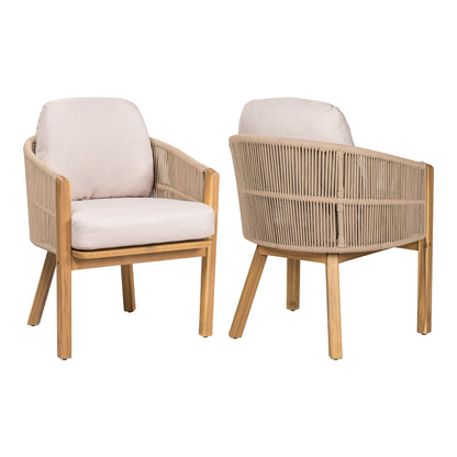 Grotta Outdoor Dining Arm Chair(Set of 2)