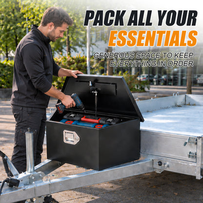 26"x13"x12" Steel Trailer Tongue Box