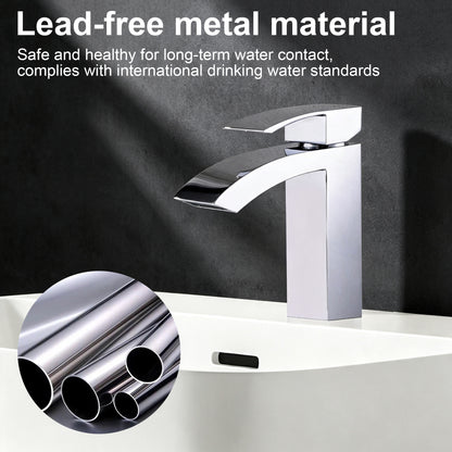 Single Hole Bathroom Faucet,Modern Single Handle Vanity Basin Faucet