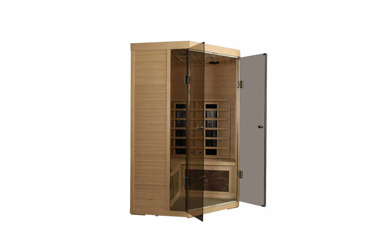 5-person hemlock far-infrared S Model sauna