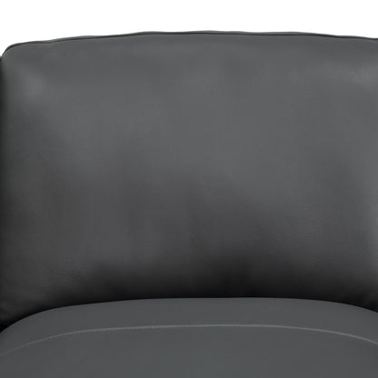 Leather Match U-Shape Sectional