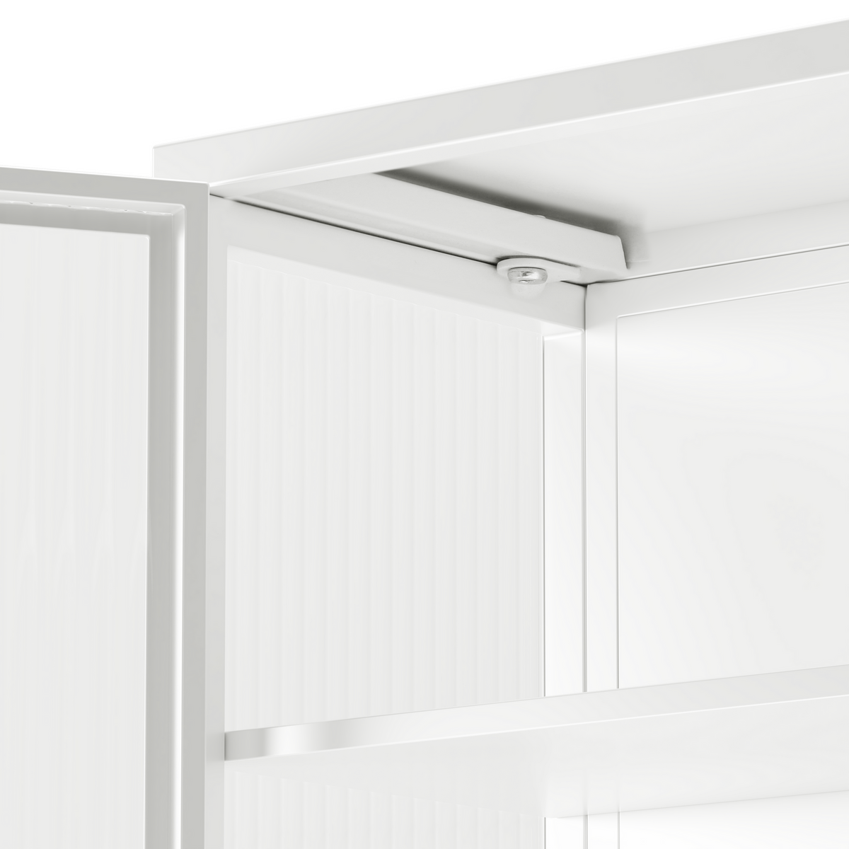 27.56"Glass Doors Modern Two-door Wall Cabinet with Featuring Three-tier Storage for Entryway Living Room Bathroom Dining Room,White(same sku:W757119328)