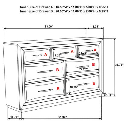 Archer Dark Oak Queen 4-Piece Bedroom Set