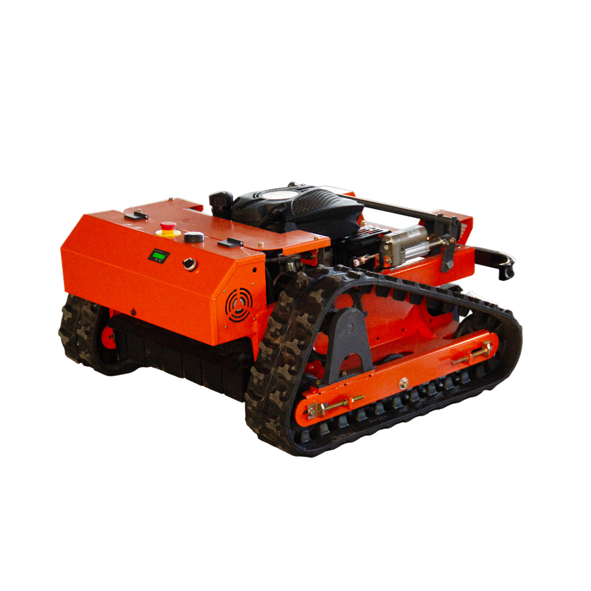 DeepKron R55 9HP 225cc Gas-Powered Remote Control Crawler Lawn Mower, 22-in Cutting Width, 45° Slope, Electric Height Adjustment, Red