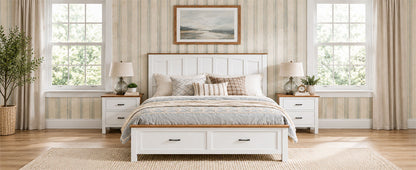 Queen Size Farmhouse Metal Bed Frame, Platform Bed , Mattress Foundation with Wood Support Slats, No Box Spring Needed, Noise Free.