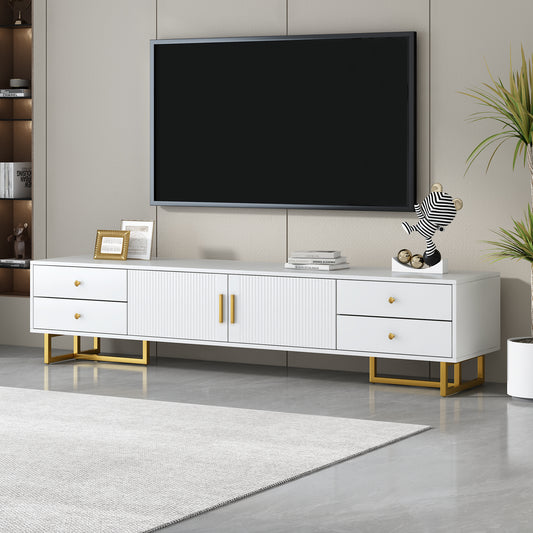 VIBE HAUS TV Stand for 65+ Inch TV, Entertainment Center TV Media Console Table, Modern TV Stand with Storage, TV Console Cabinet Furniture for Living Room(OLD SKU: N724P284539K)