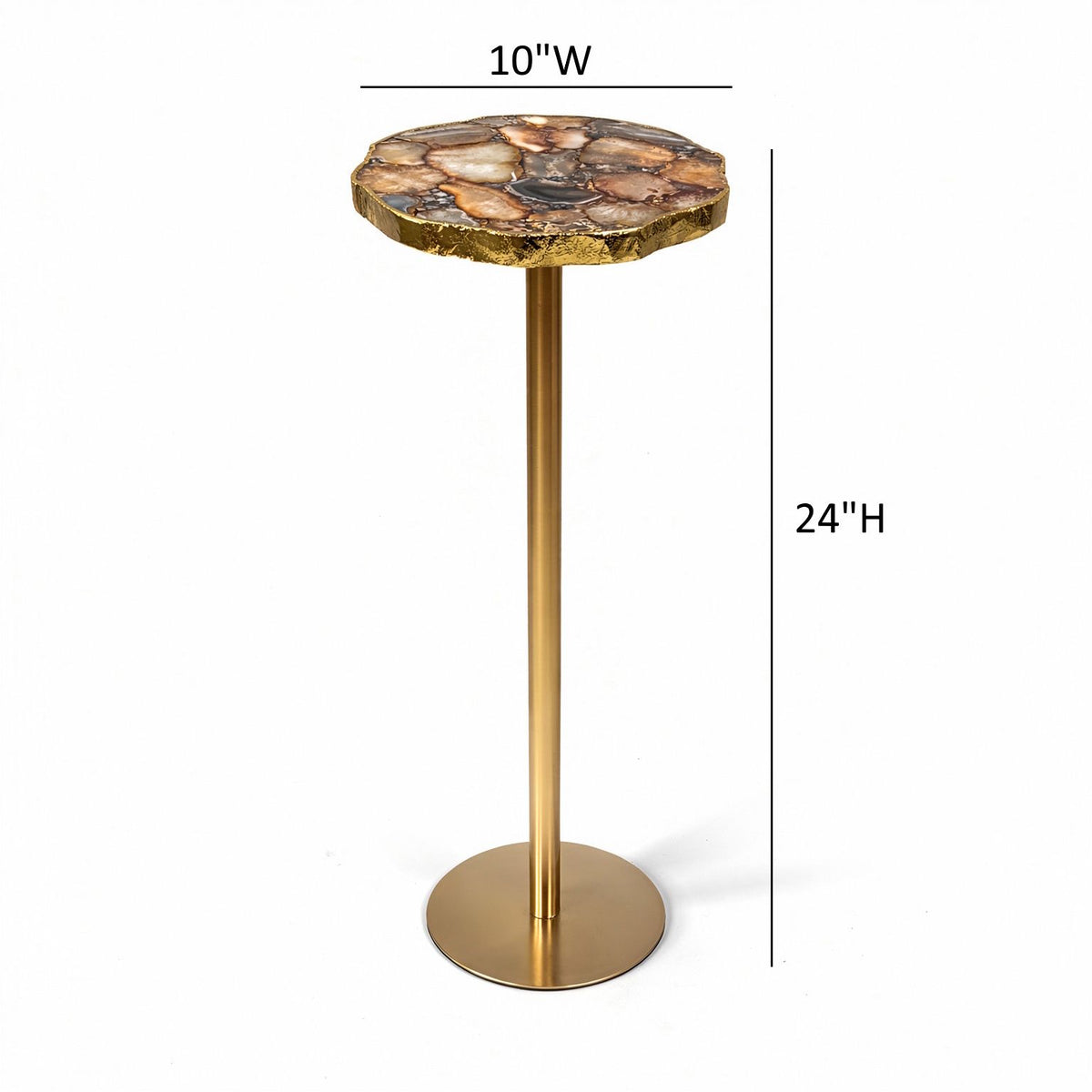 Champaign 10" Round Accent Table
