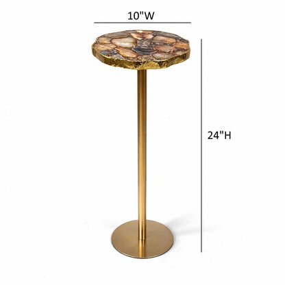 Champaign 10" Round Accent Table