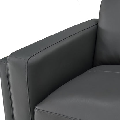 Leather Match U-Shape Sectional