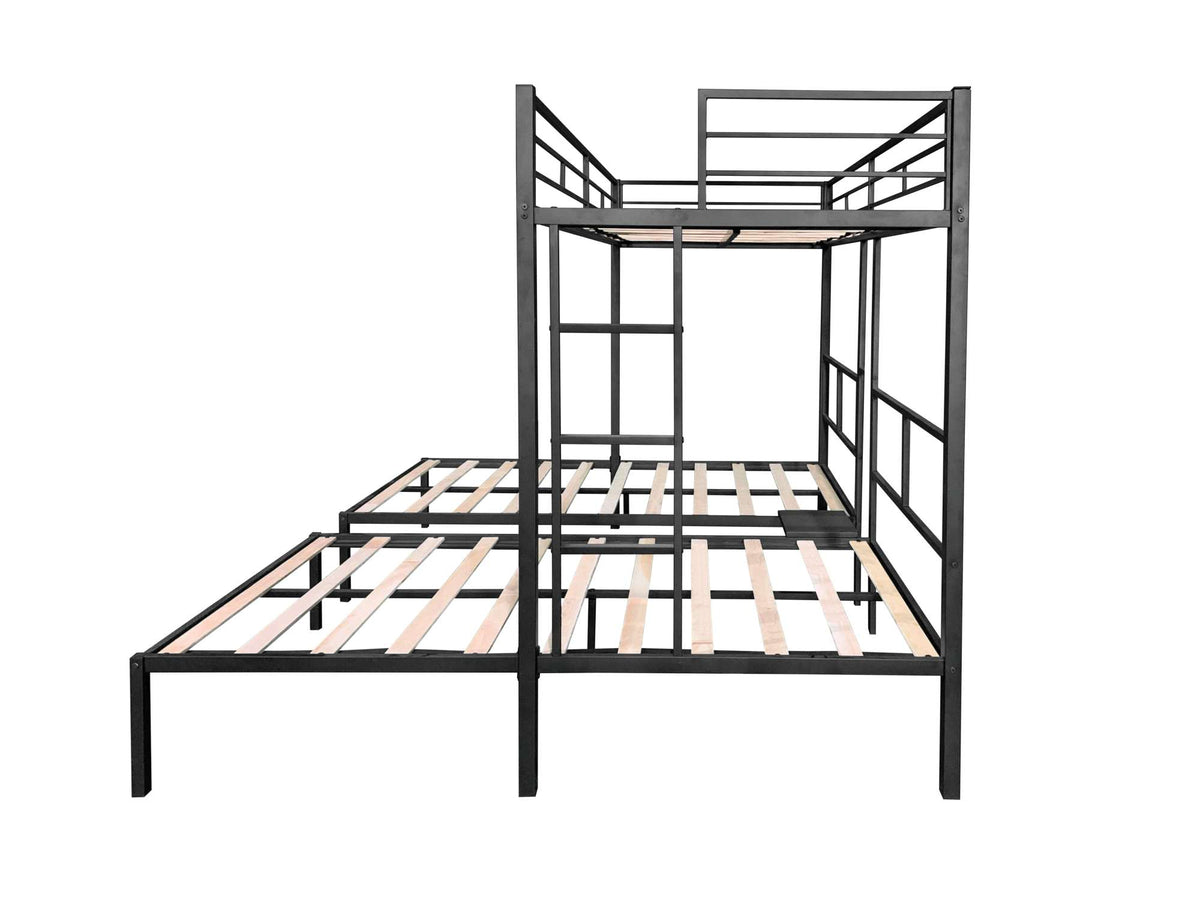 Triple Bunk Bed/ Sturdy Metal Frame/ Anti Noise/ Squeak Free/ Wooden Slats/ No Box Spring Needed