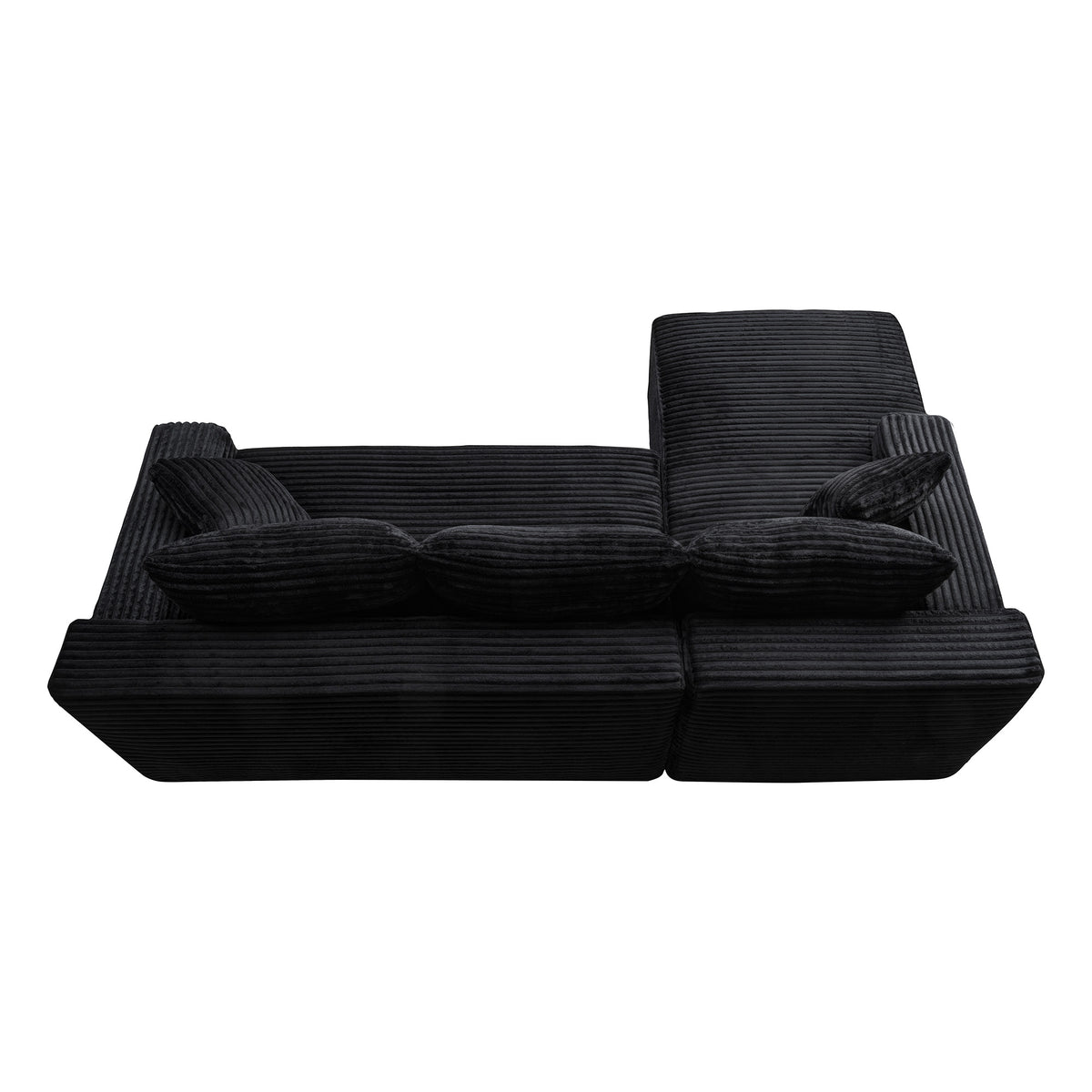 94.5" Cloud Modular Sectional Sofa Couch with L-Shape Chaise, Modern Minimalist Upholstered Couches, Deep Seat Corner Couch – Model W5515P479893