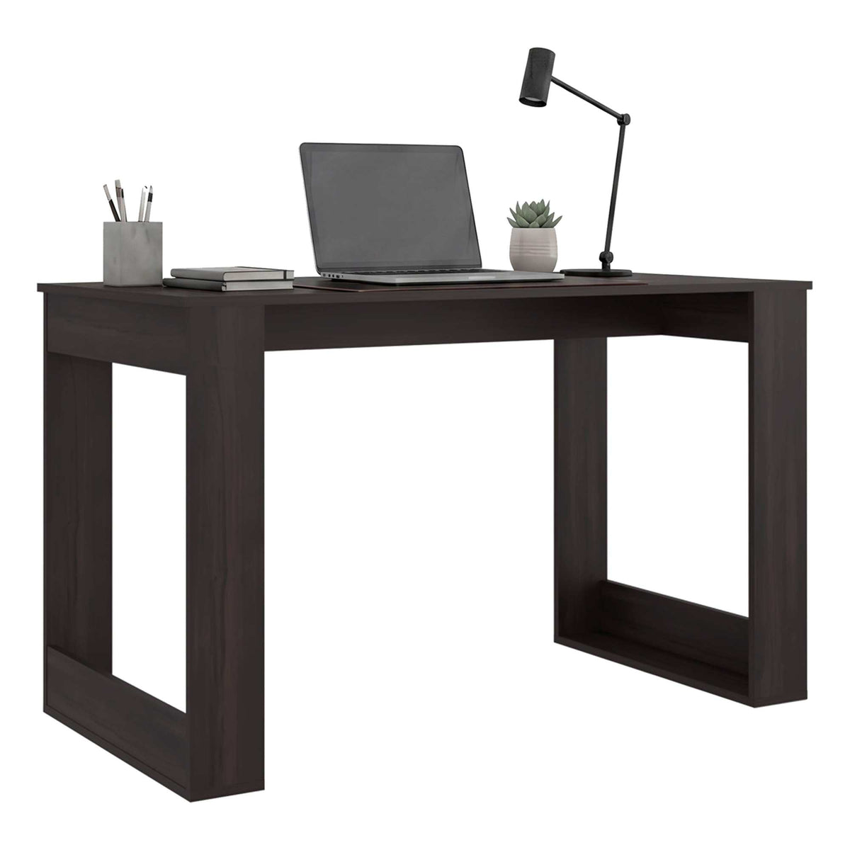Dark Brown Office Writing Desk