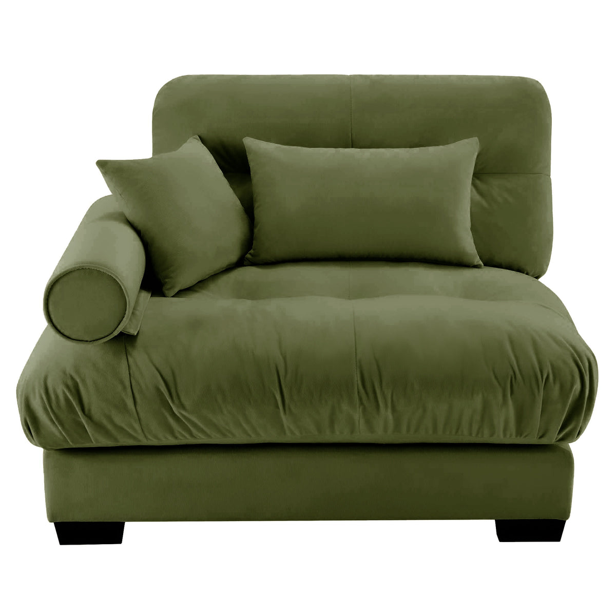 Milano Sofa LSF W/3 pillows - green
