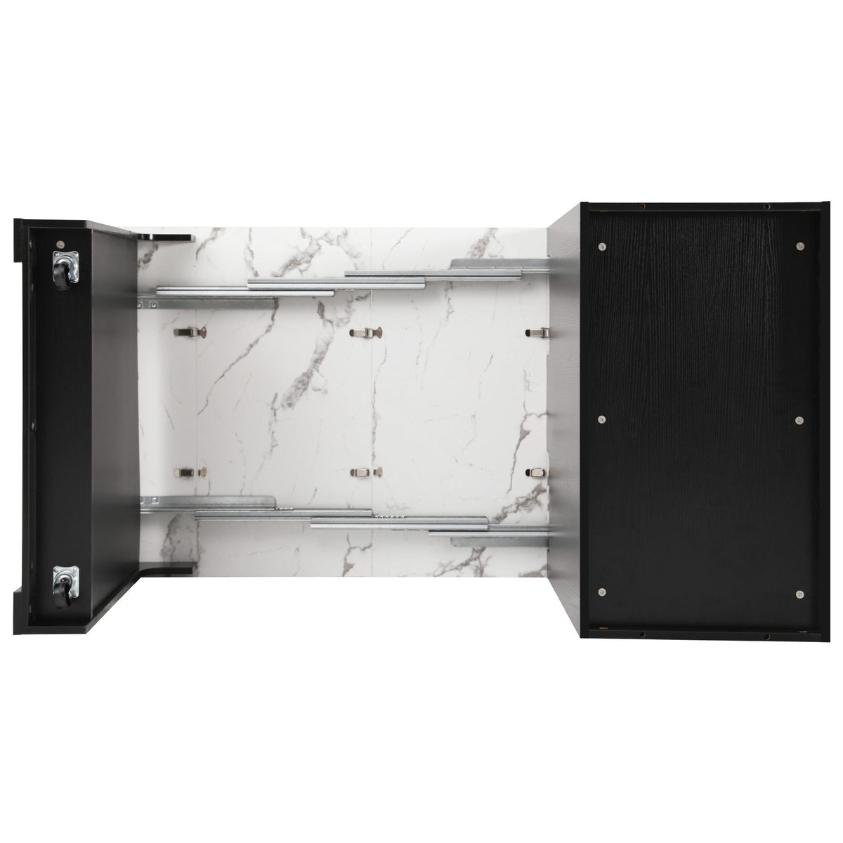 K&K 59.5" Kitchen Island with Extendable Dining Table, Kitchen Storage Table with Double-sided Storage, Kitchen Island with 2 Drawers