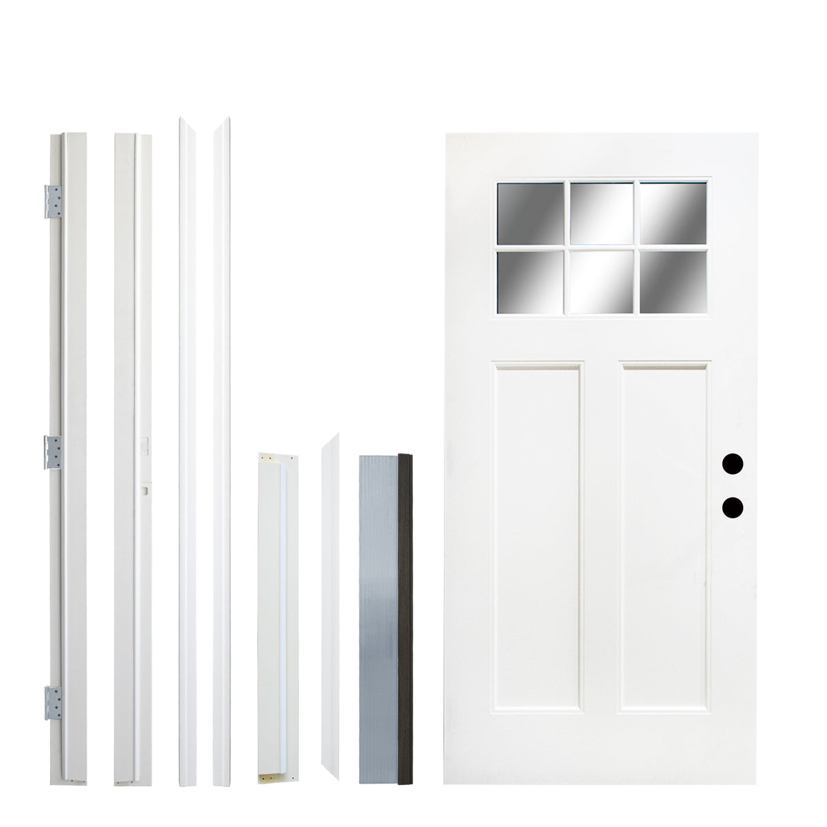 36'' x 80"Fiberglass Entry Door Frame,Left hand inswing 6-9/16 Fiberglass Door Jambs