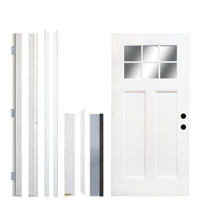 36'' x 80"Fiberglass Entry Door Frame,Left hand inswing 6-9/16 Fiberglass Door Jambs